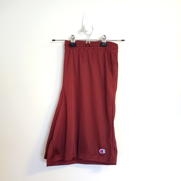 Champion Mesh Men's Shorts in Maroon Red - Picture 7 of 12